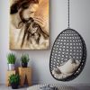 Golden Retriever Take Jesus Hand Vertical Christian For Canvas Framed Prints, Canvas Paintings - Image 3