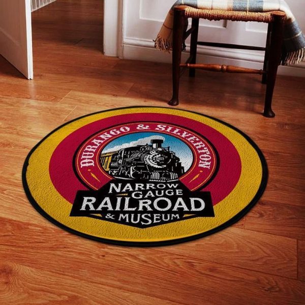 Durango Round Mat Durango And Silverton Narrow Gauge Railroad Round Floor Mat Room Rugs Carpet Outdoor Rug Washable Rugs