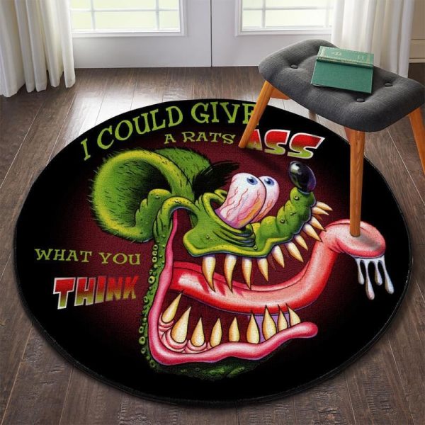 Rat Fink Round Mat Round Floor Mat Room Rugs Carpet Outdoor Rug Washable Rugs