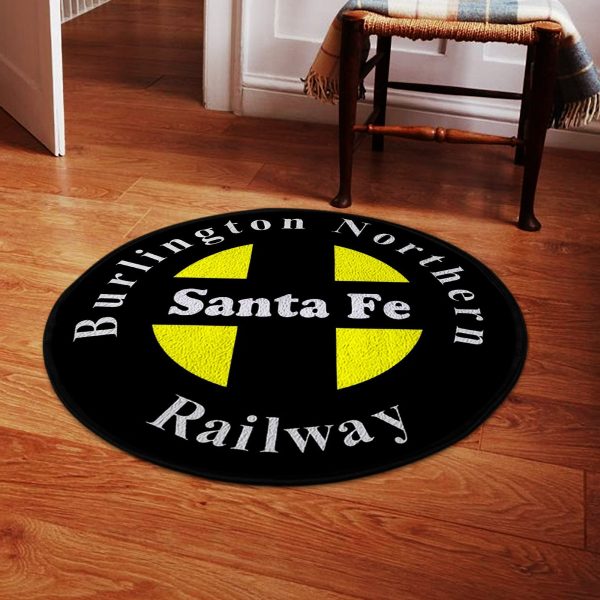 Bnfs Round Mat Burlington Northern Santa Fe Bnsf Round Floor Mat Room Rugs Carpet Outdoor Rug Washable Rugs