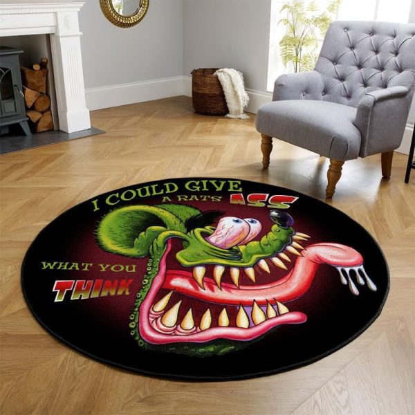 Rat Fink Round Mat Round Floor Mat Room Rugs Carpet Outdoor Rug Washable Rugs - Image 3