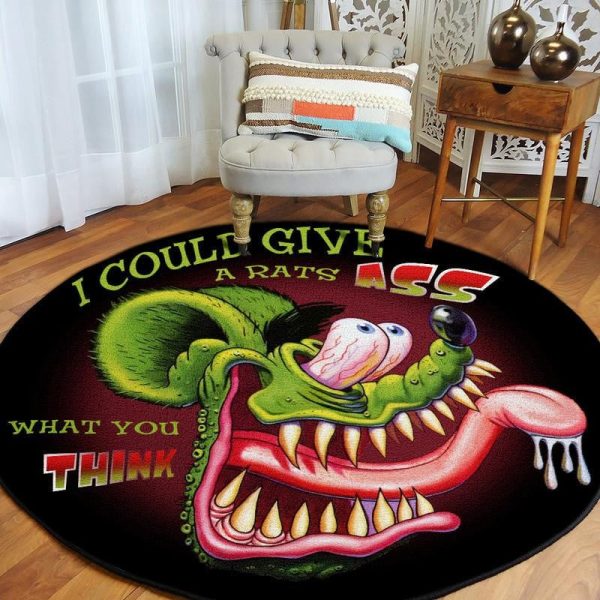 Rat Fink Round Mat Round Floor Mat Room Rugs Carpet Outdoor Rug Washable Rugs - Image 2