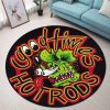 Good Times Hot Rod Round Mat Round Floor Mat Room Rugs Carpet Outdoor Rug Washable Rugs - Image 4