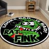 Rat Fink Looks Bad Is Bad Round Mat Round Floor Mat Room Rugs Carpet Outdoor Rug Washable Rugs - Image 2