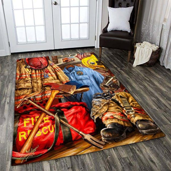 Firefighter Area Rug Washable Rugs Carpet