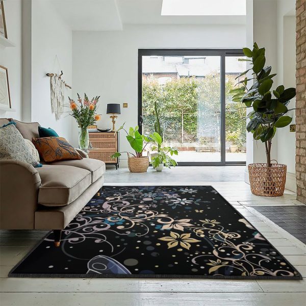 Fairy Fairy Rug Rectangle Rugs Washable Area Rug Non-Slip Carpet For Living Room Bedroom - Image 2