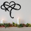 Infinity Heart, Steel Wall Decor, Metal Wall Art, Valentine Metal Art