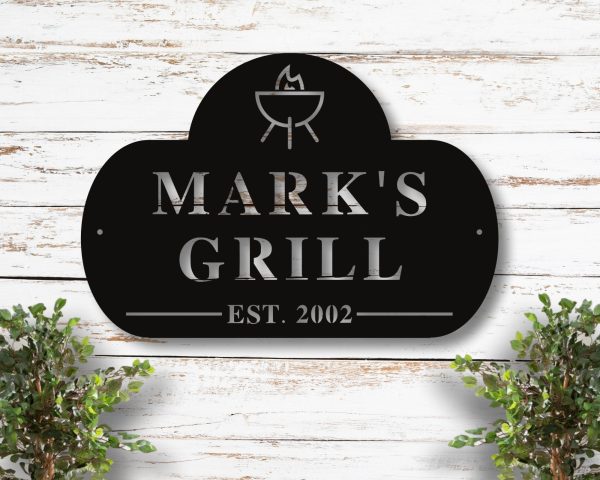 Personalized Grill Sign, Custom Bbq Sign, Metal Bbq Sign, Metal Grill - Image 4