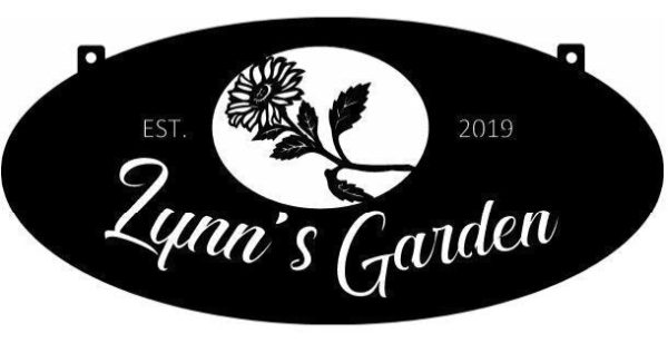 Oval Metal Flower Garden Sign Personalized, Laser Cut Flower Garden Si