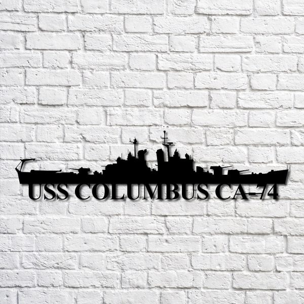 here PrintPrint Uss Columbus Ca74 Navy Ship Metal Art, Custom Us Na