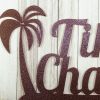 Custom Name Sign, Palm Tree, Metal Wall Art, Beach Decor, Outdoor Sign - Image 2