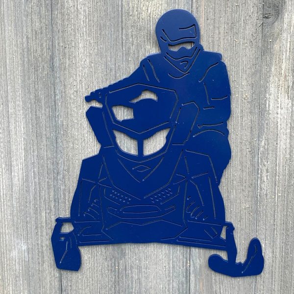 Skidoo Snowmobile Metal Sign Cutout Cut Metal Sign Wall Metal Art Deco