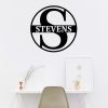 Personalized Family Name Sign, Metal Wall Decor, Monogram Name Sign, M - Image 3