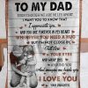 To My Dad Blanket Personalized Blanket From Son Or Daughter I Know It'
