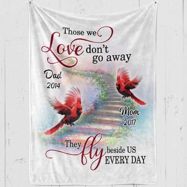 Cardinals Memorial Personalized Fleece Blanket