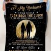 I Love You Forever And Always Fleece Blanket Gift For Husband - Image 3