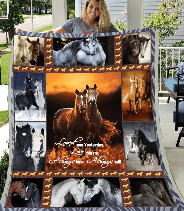 Horse Blanket Gift For Boy Who Loves Horse Love You Forever