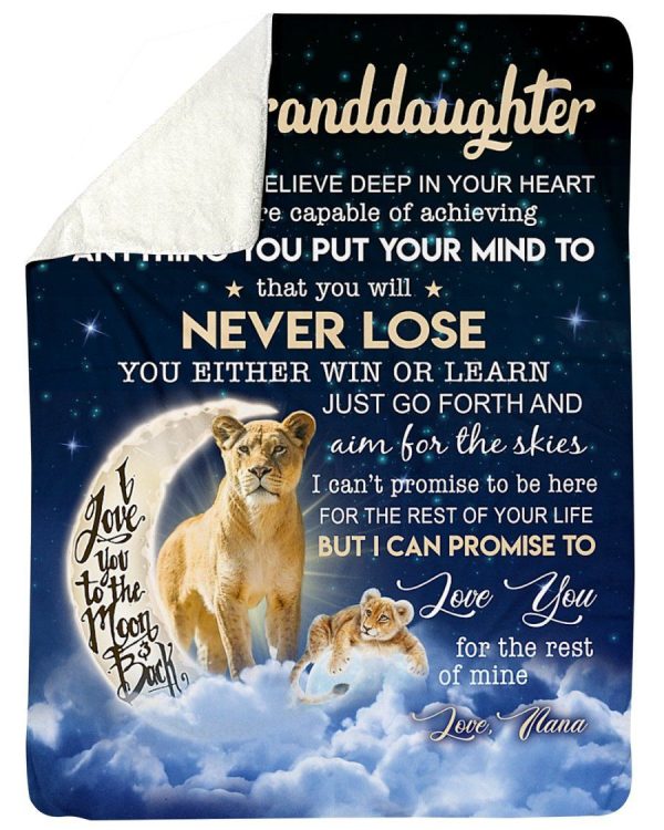 Lovely Message From Nana Gifts For Granddaughters Fleece Blanket