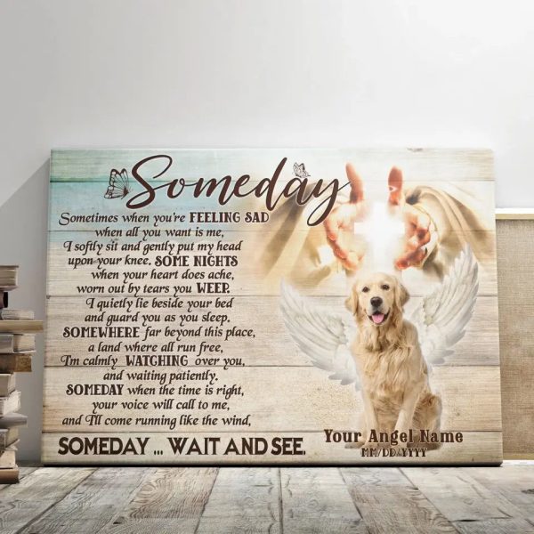 Personalized Photo Canvas Prints, Dog Loss Gifts, Pet Memorial Gifts, Dog Sympathy, Someday Dem Canvas - Image 7