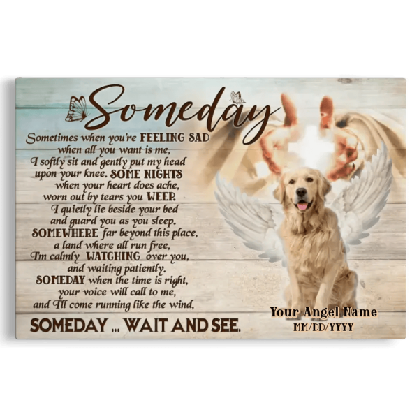 Personalized Photo Canvas Prints, Dog Loss Gifts, Pet Memorial Gifts, Dog Sympathy, Someday Dem Canvas - Image 8