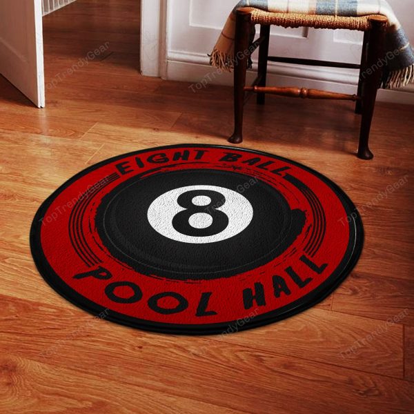 Eight Ball Pool Room Round Mat Round Floor Mat Room Rugs Carpet Outdoor Rug Washable Rugs - Image 2