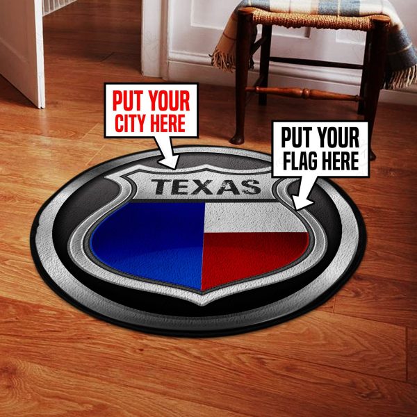 Personalized Highway Mancave Round Mat Round Floor Mat Room Rugs Carpet Outdoor Rug Washable Rugs - Image 2