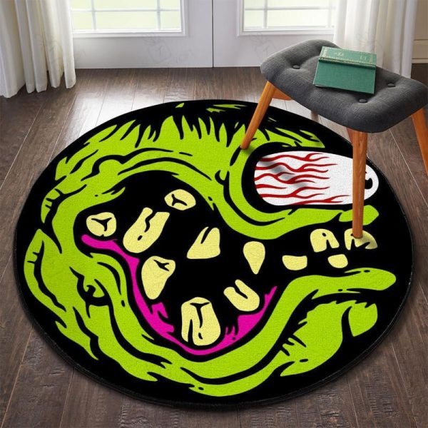 Rat Fink Round Mat Round Floor Mat Room Rugs Carpet Outdoor Rug Washable Rugs