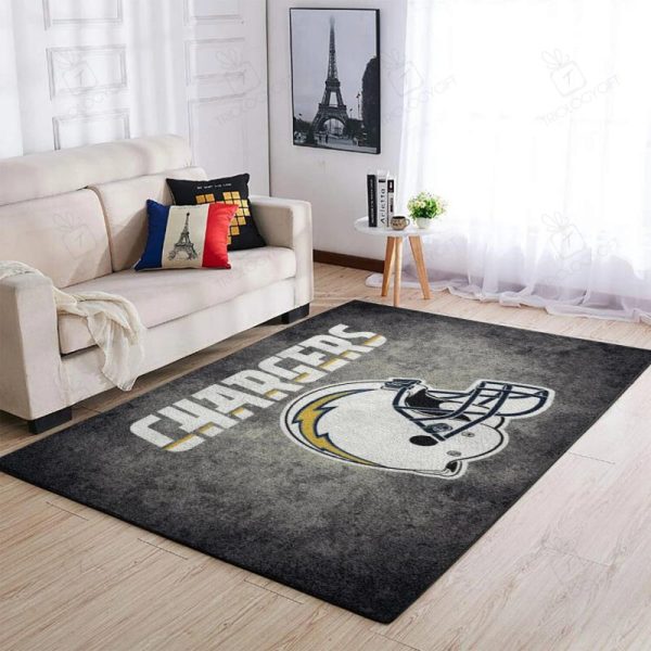 Los Angeles Chargers Rectangle Area Rugs Carpet For Living Room, Bedroom, Kitchen Rugs, Non-Slip Carpet Rp121315 Print