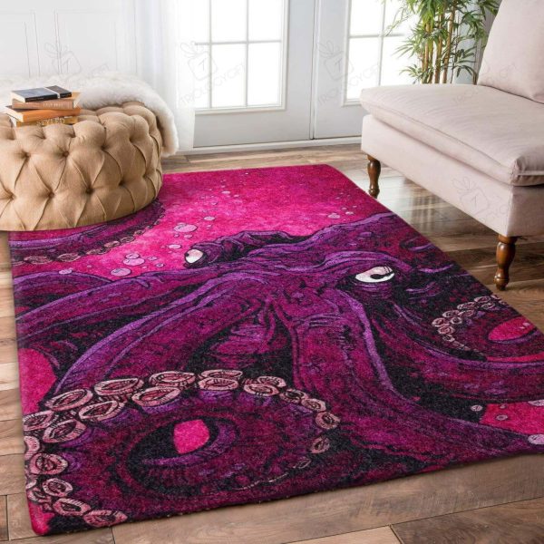 Octopus Rectangle Area Rugs Carpet For Living Room, Bedroom, Kitchen Rugs, Non-Slip Carpet Rp123507 Print